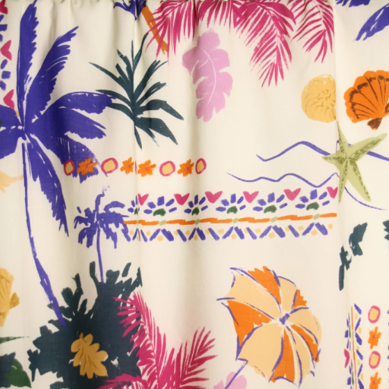 Hawaii print katoen- Atelier Jupe